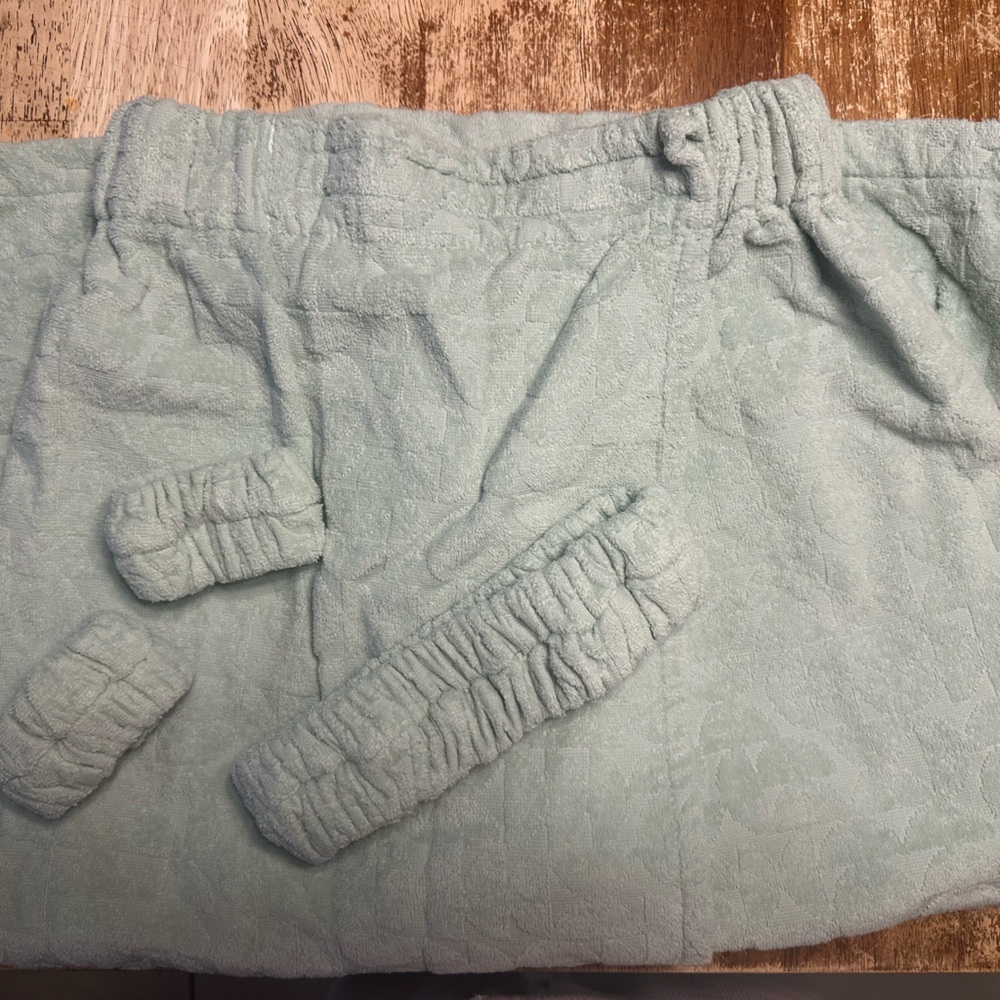 Sage Green Wrap Towel Set